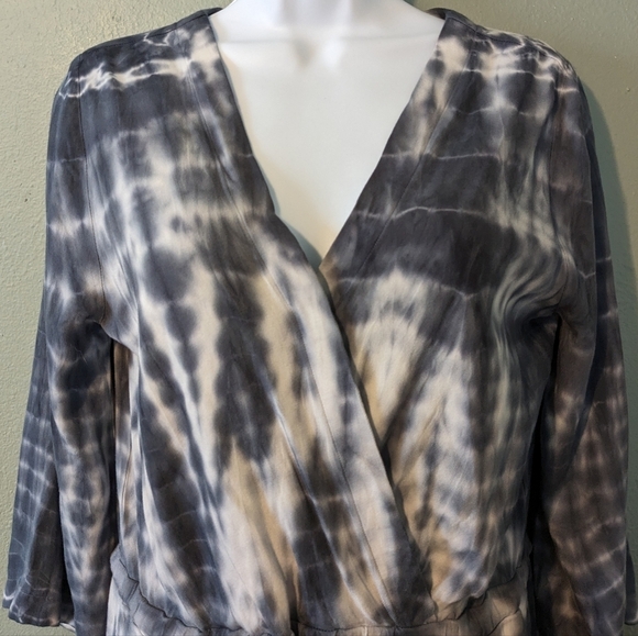 Cloth & Stone Tie Dye Long Sleeve Romper Size S - Picture 2 of 9